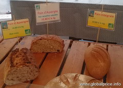 Цены на продукты в Париже, Хлеб с добавками
